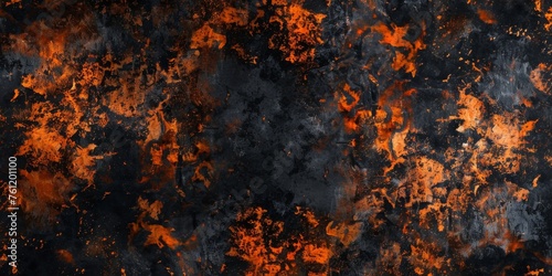 Grunge Background Texture in the Colors Black and Orange created with Generative AI Technology