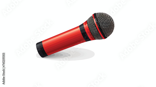 Microphone icon flat vector