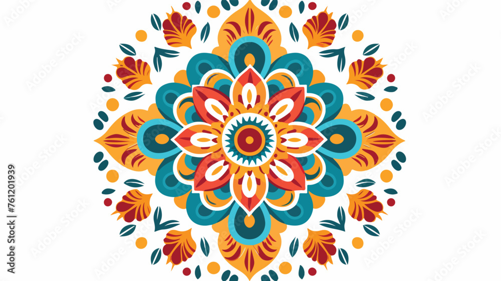 Modern Decorative floral mandala. Decorative Cicle 