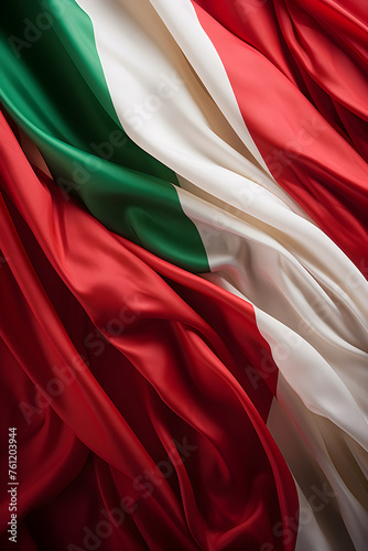 Unfurled Hungarian Flag Symbolising Strength, Fidelity and Hope