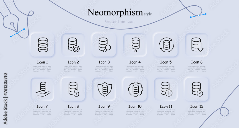 Banking line icon set. Coins, shield, watch, hand, password, cryptocurrency, blockchain, wallet, finance, course, trading. Neomorphism style. Vector line icon for Business Banking line icon set. Coins, shield, watch, hand, password, cryptocurrency, blockchain, wallet, finance, course, trading. Neomorphism style. Vector line icon for Business