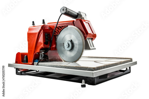 Machine Sitting on Table. On a Transparent Background.
