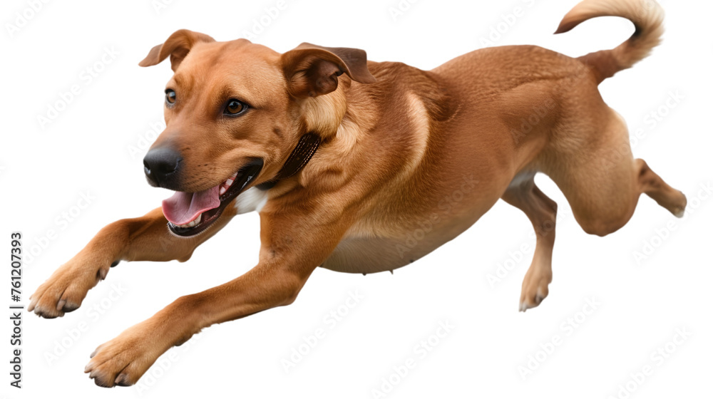 Brown Dog in running position on Transparent Background. PNG file Brown Dog in running position on Transparent Background. PNG file
