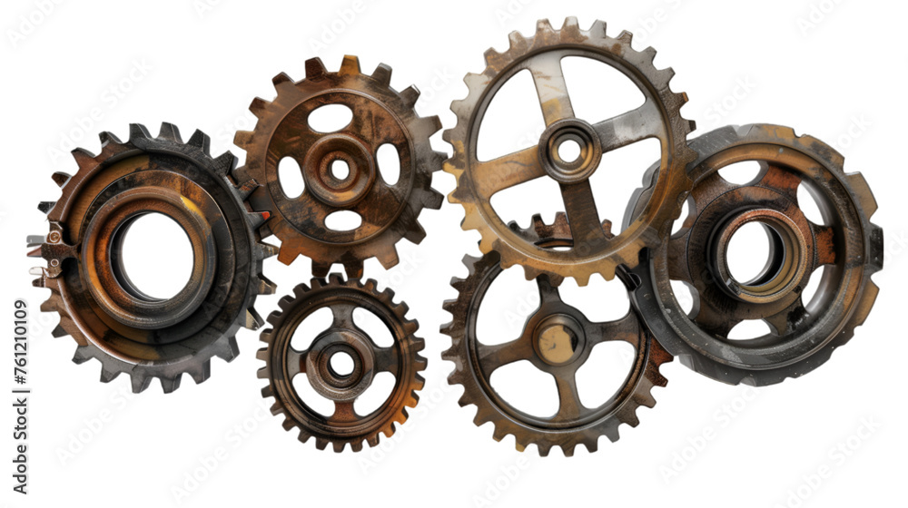 Gears isolated on transparent background. PNG file Gears isolated on transparent background. PNG file