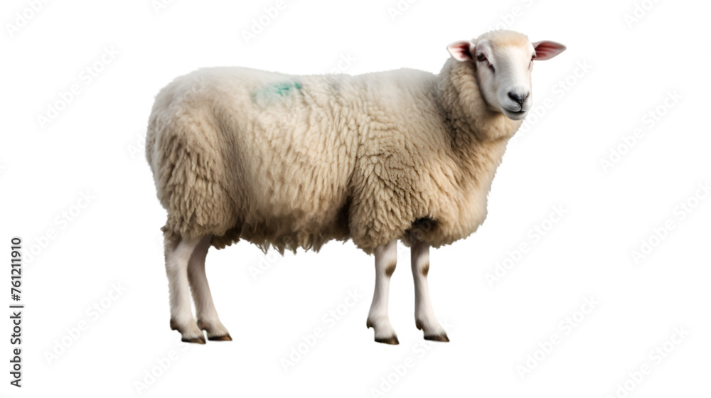Sheep isolated on a white or transparent background, PNG file Sheep isolated on a white or transparent background, PNG file