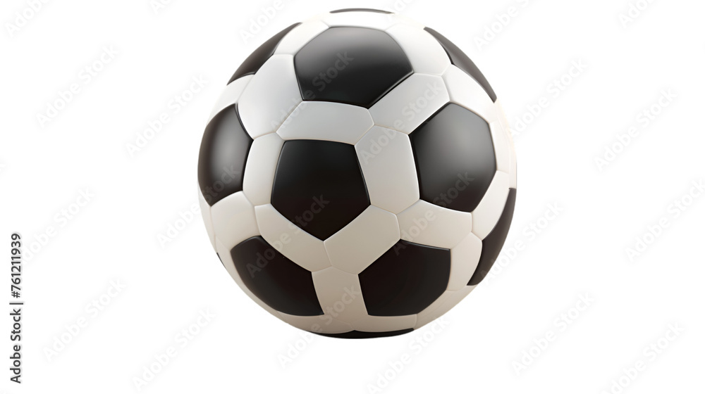 Soccer Ball on white or transparent background, PNG file