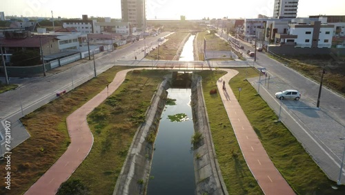 Parque Parahyba vista aérea de drone, na cidade de João Pessoa photo