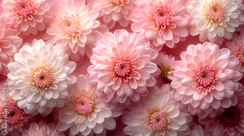 Beautiful pink chrysanthemum flowers as background, closeup © Виктория Дутко