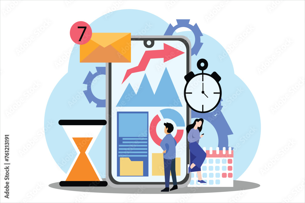 Business Strategy Flat Illustration Design Business Strategy Flat Illustration Design