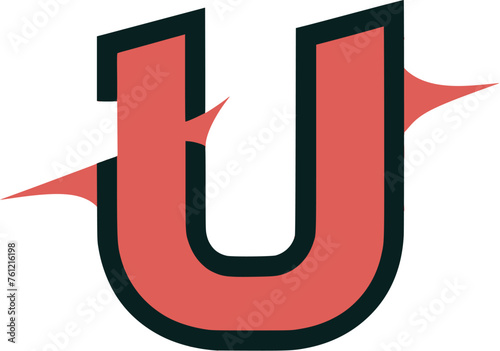 Vector illustration of the letter 