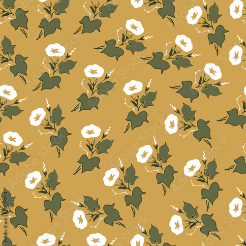 Morning Glory Flower Mystique Abstract Garden Pattern