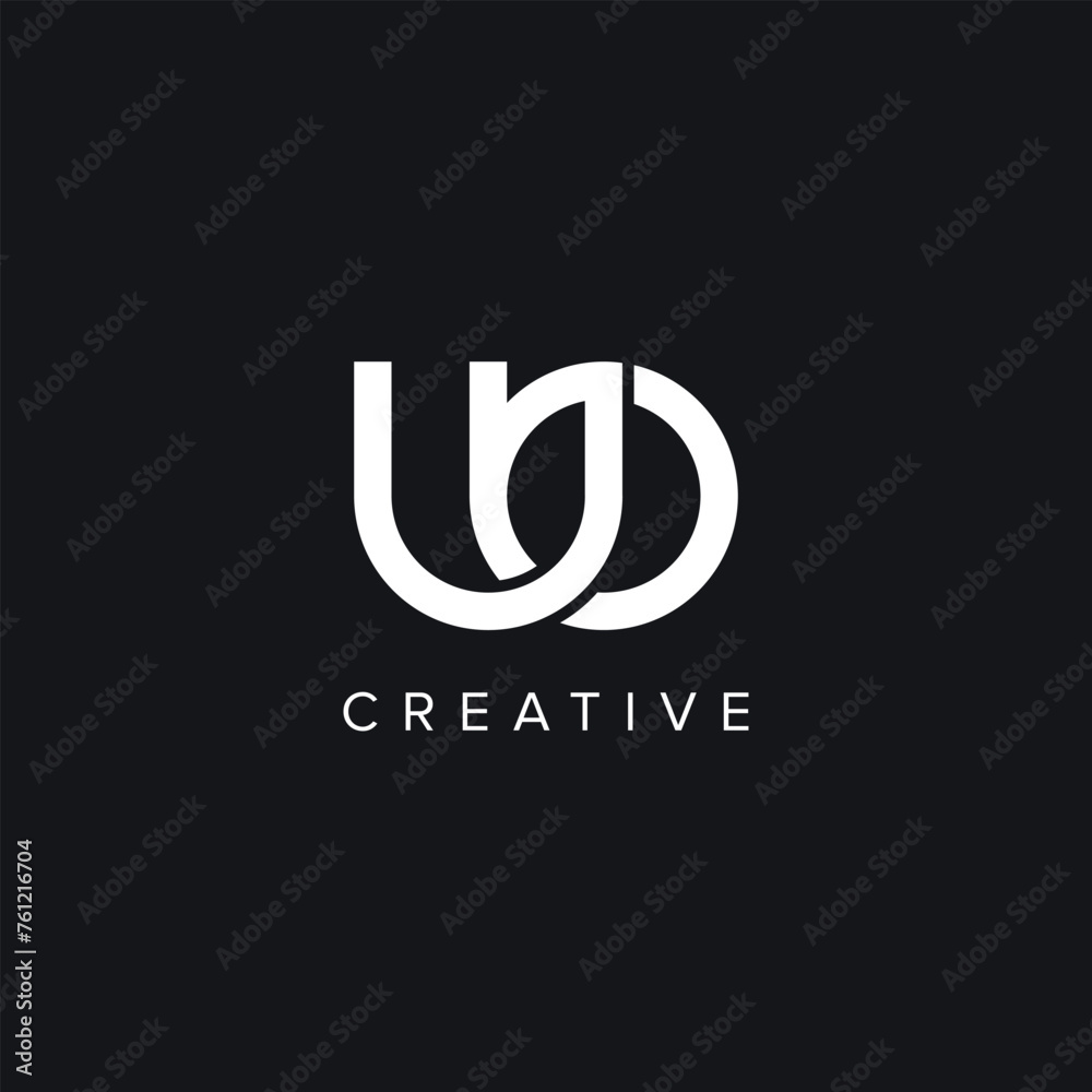 Alphabet Letters UB BU Creative Logo Initial Based Monogram Icon Vector symbol.