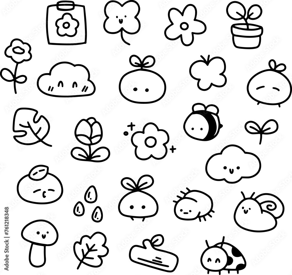 Doodles art element design for templates. Doodles art element design for templates.