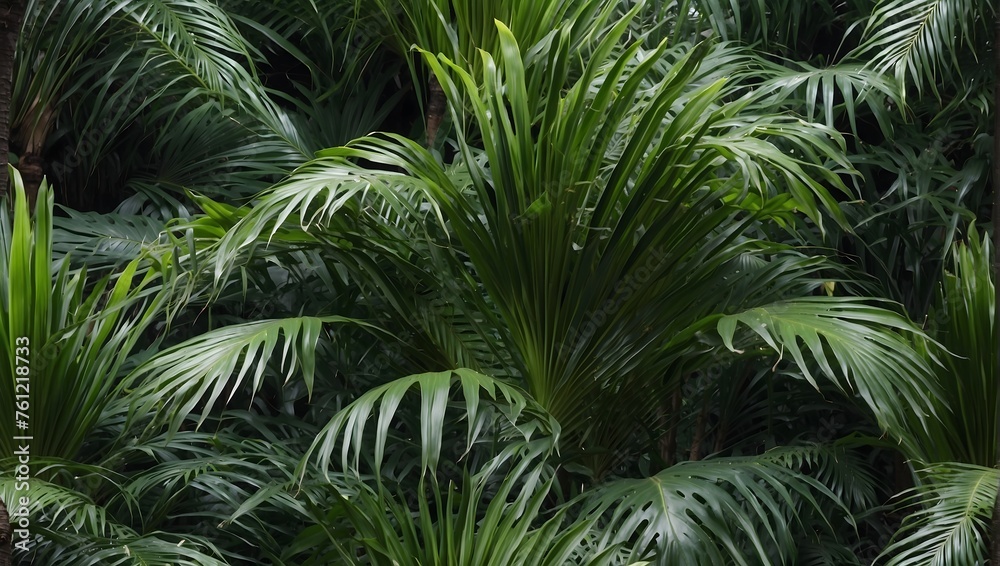 The bright green foliage of a tropical palm, meticulously isolated for a clear cut-out effect Generative AI The bright green foliage of a tropical palm, meticulously isolated for a clear cut-out effect Generative AI