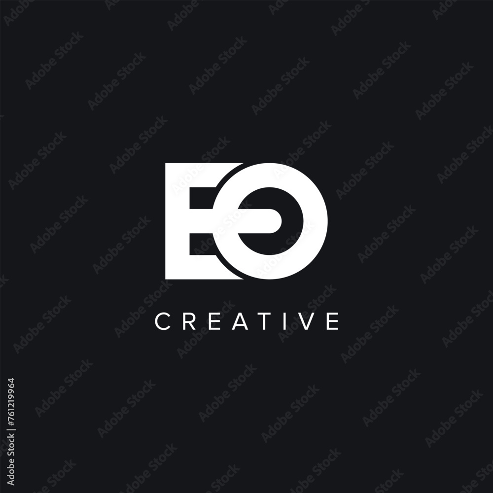 Alphabet Letters EO OE Creative Logo Initial Based Monogram Icon Vector symbol. Alphabet Letters EO OE Creative Logo Initial Based Monogram Icon Vector symbol.