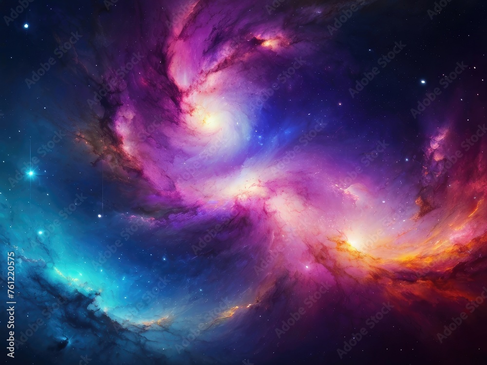 Fototapeta premium space galaxy background