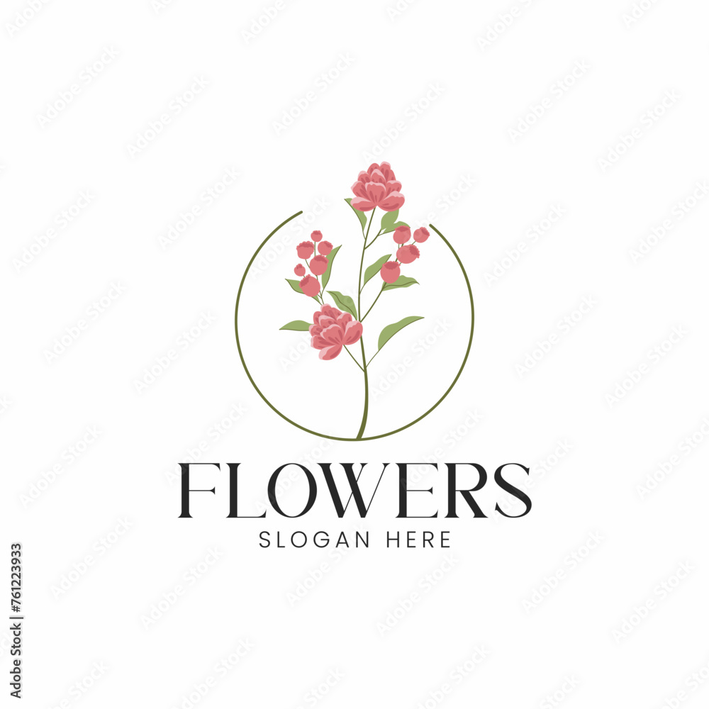 Logo Design Minimalist Flower Shop Logo For Your Small Business | Flower Shop Logos