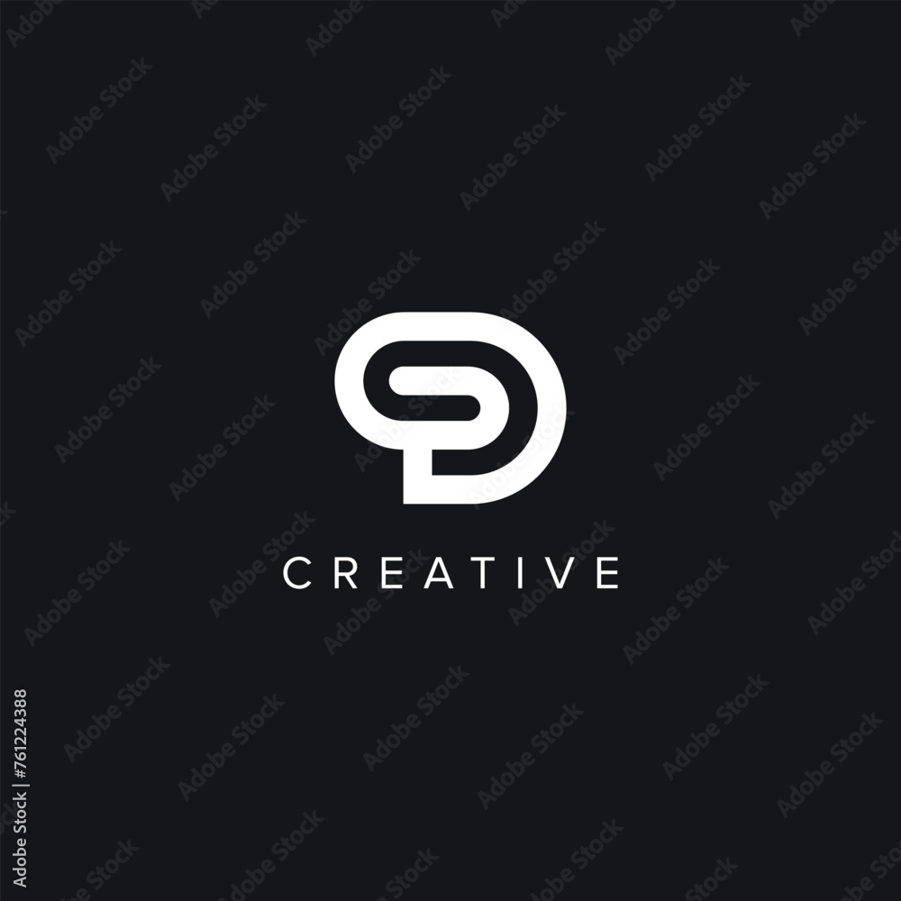 Abstract Letters GD DG Creative Logo Initial Based Monogram Icon Vector symbol. Abstract Letters GD DG Creative Logo Initial Based Monogram Icon Vector symbol.