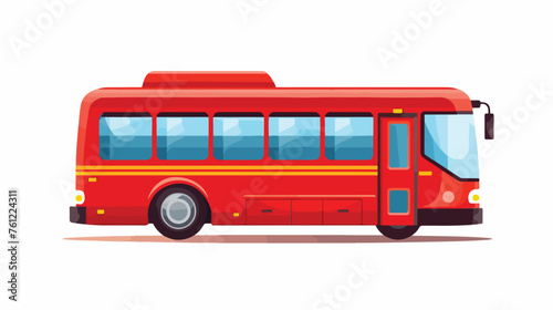 Bus icon. Flat design. flat vector isolated on white