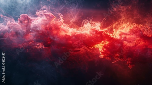 Plasma Red Smoke Effect