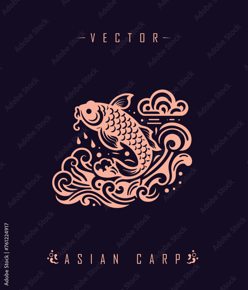 Chinese carp traditional art form