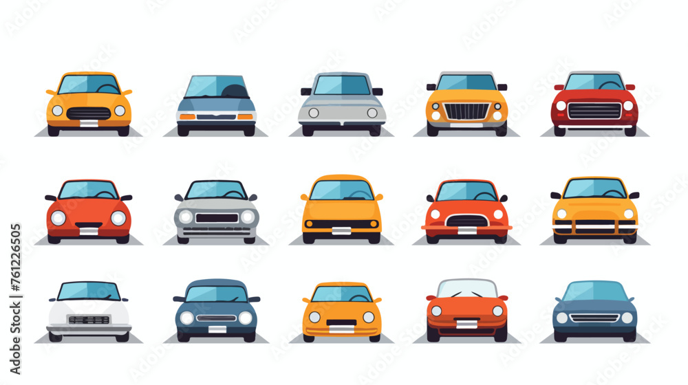 Car icon symbol template for graphic and web design