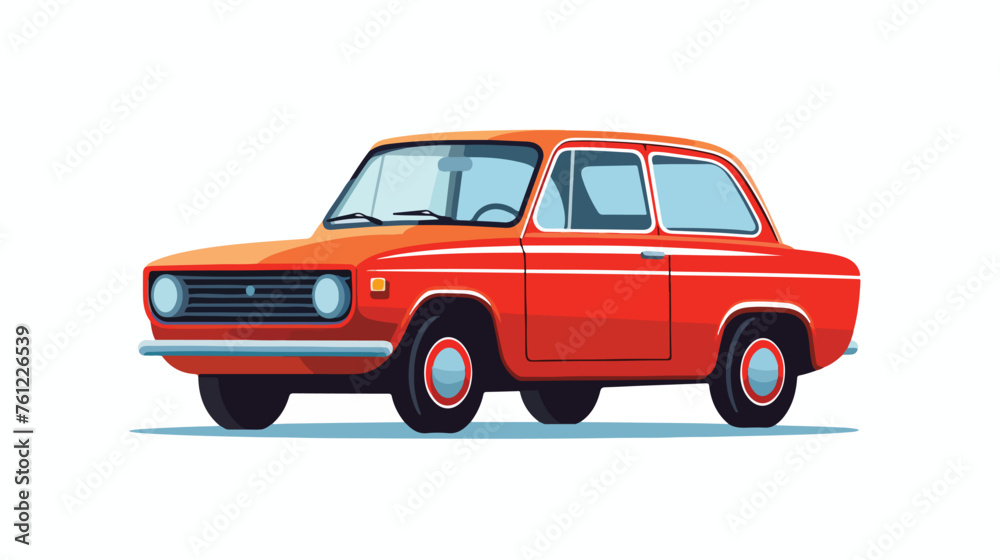 Car vector icon flat vector isolated on white background