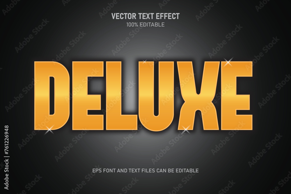 Deluxe editable text effect trending style modern