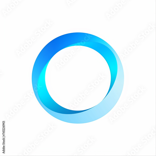 Logo for OTOMA, the first 'o' as the central element, minimalist and modern style, clean typography, shade of sky blue, neutral or transparent background. 