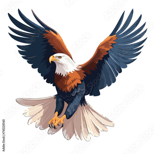 A majestic eagle illustration with outstretched