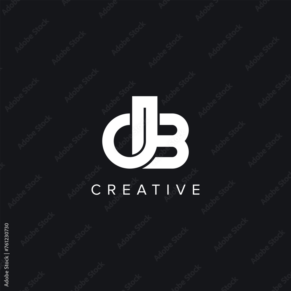 Alphabet Letters DB BD Creative Logo Initial Based Monogram Icon Vector Element. Alphabet Letters DB BD Creative Logo Initial Based Monogram Icon Vector Element.