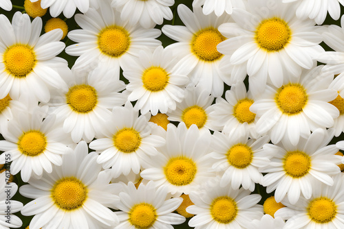 Yellow Daisies or chamomile flowers full-frame background  © Oksana