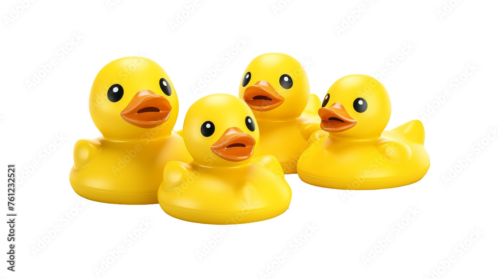 A vibrant group of yellow rubber ducks sit closely together, radiating warmth and cheerfulness A vibrant group of yellow rubber ducks sit closely together, radiating warmth and cheerfulness