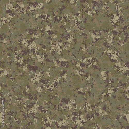 Military flecktarn camouflage illustration seamless pattern arid desert camo square texture banner illustration wallpaper photo