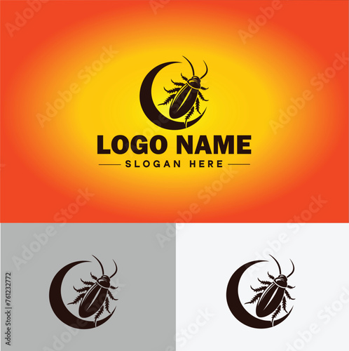 Cockroach logo vector art icon graphics for business brand icon cockroach logo template