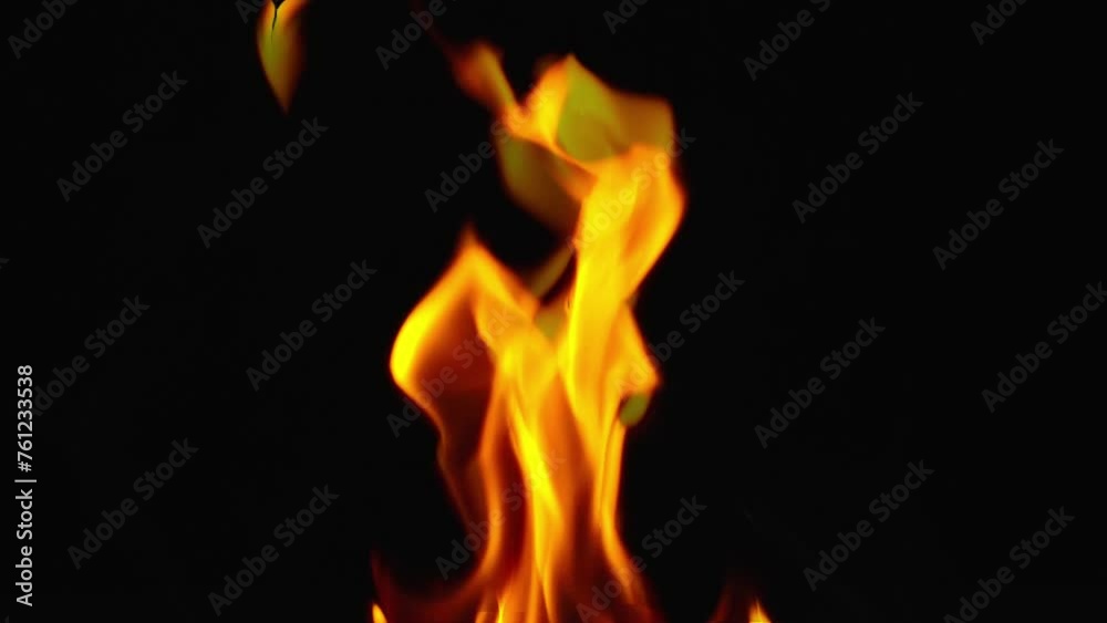burning fire flames on black backgroud. burning fire flames on black backgroud.