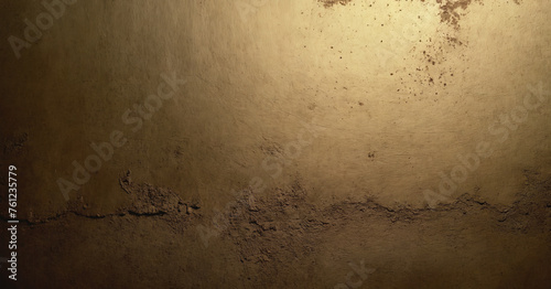 Antique gold concrete background with intricate patterns photo