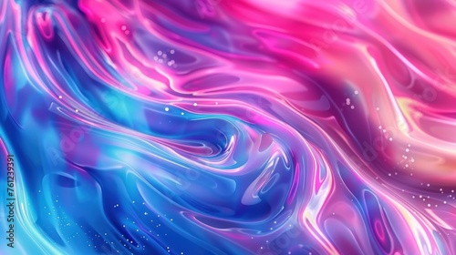 colorful liquid flow wallpaper, holographic vibrant background