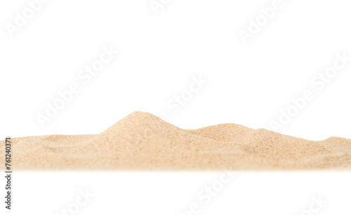 Sand Beach Isolated White Background Texture Summer Desert Zen Garden Coast Ocean for Vacation  Hot Summer Tropical Scene Chill Nature  Summer Time Yoga Holiday Dune Pile Dry Brown Heap Particle.