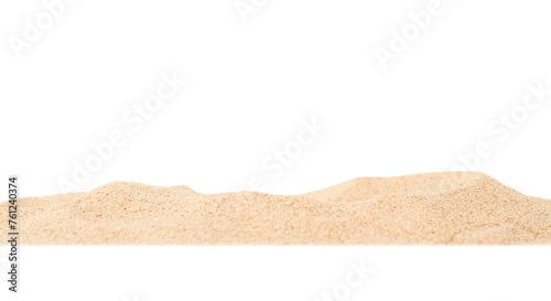 Sand Beach Isolated White Background Texture Summer Desert Zen Garden Coast Ocean for Vacation  Hot Summer Tropical Scene Chill Nature  Summer Time Yoga Holiday Dune Pile Dry Brown Heap Particle.