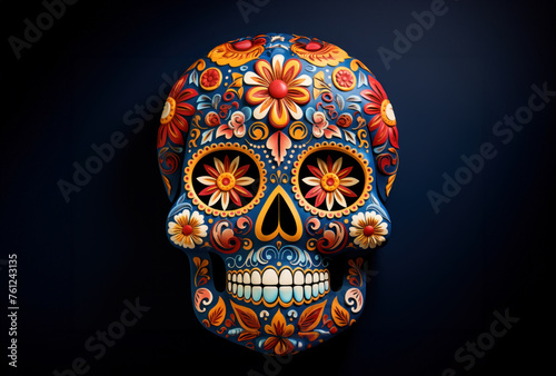 mexican art skull