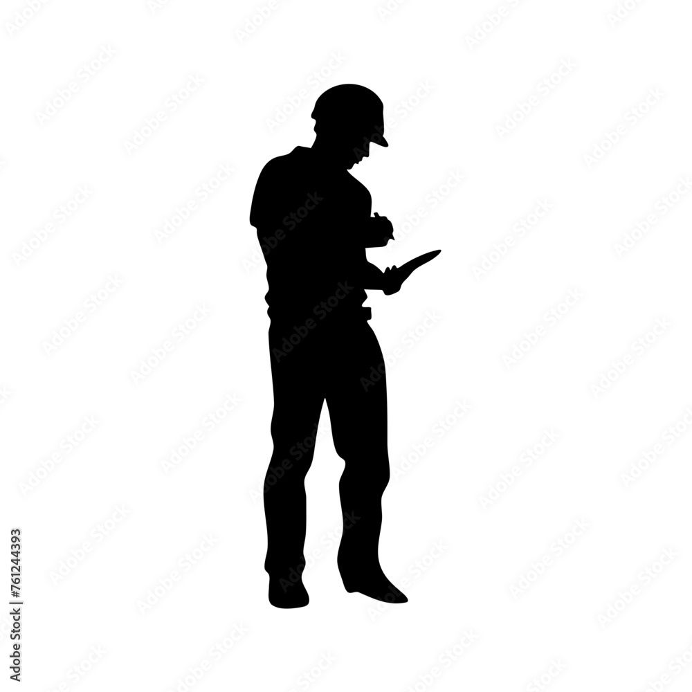 Engineer silhouette Engineer silhouette