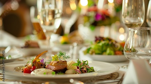 Delight in the elegance of fine dining with beautifully plated dishes that are almost too pretty to eat