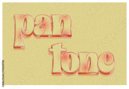 Orange Pantone Blur Text Effect