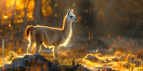 Portrait of Llama Dramatic and Cinematic Lighting