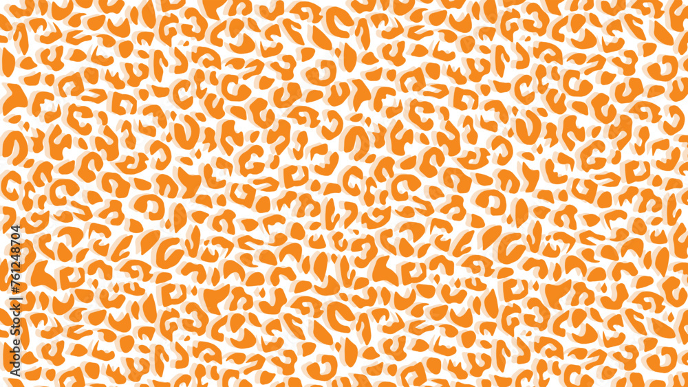 Leopard skin fur texture orange background Leopard skin fur texture orange background