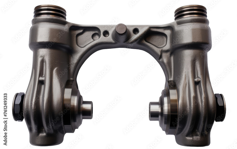 Close Up of Metal Object on White Background. On a Transparent Background. Close Up of Metal Object on White Background. On a Transparent Background.