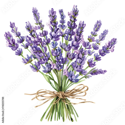 Lavender Bouquet Clipart Clipart isolated on white background