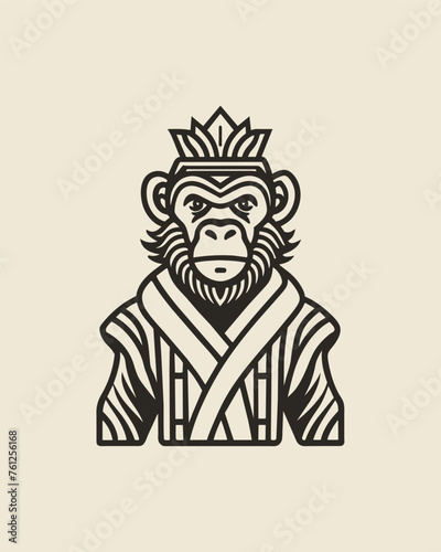 monkey king vector © dejanira