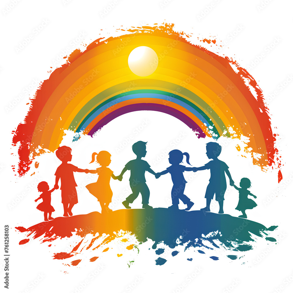 The design of the concept of the World Children's Day. The design of the concept of the World Children's Day.